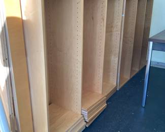 Custom built-in shelving units in great condition, 2 units each 36" W x 80" H, $750 for the set