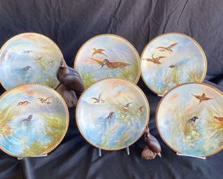 Hand Painted Limoge Plates