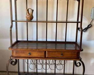Bakers Rack with Wine Storage