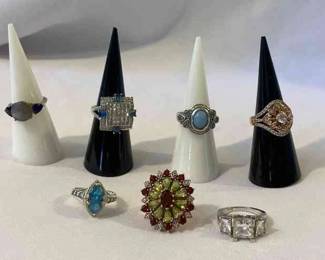 Sterling And Cubic Zirconia Rings
