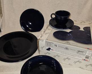 Cobalt blue fiestaware 5 piece