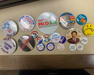 Vintage political buttons