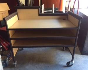 (2) Rolling Tech or Warehouse Work Stations