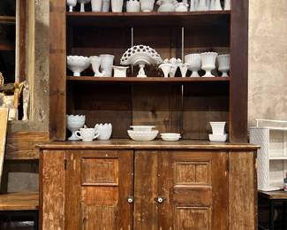 Primitive Hutch
Milk Glass Collection 