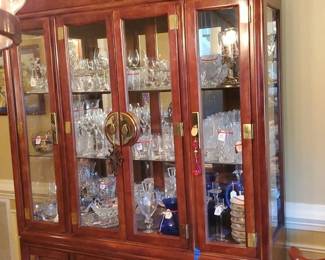 Beautiful Wood Display Cabinet - No Contents