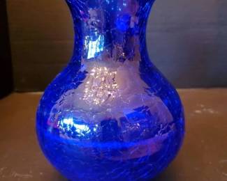 Wonderful Cobalt Blue Glass Vase (7")