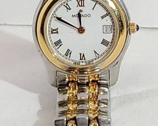 Movado Classic Woman's Gold And Silver Watch