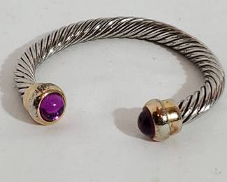 Cable Bracelet With Stone