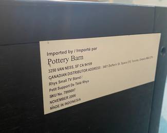 Pottery Barn Entertainment Cabinet