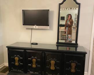 Vintage Black Cabinet/Dresser