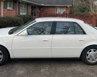 One Owner: 2005 Cadillac Deville, 48,800 miles, Pearl White, good tires, Northstar V8 engine.