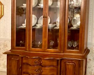 beautiful French Provincial china cabinet