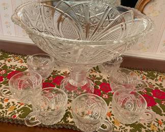 Imperial Glass punch set