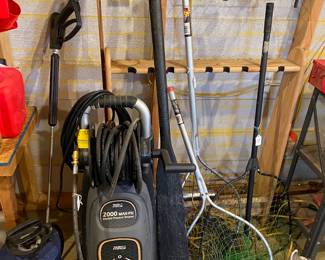 fishing nets, pressure washer