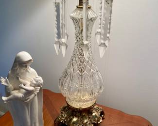 Madonna, crystal lustre lamp