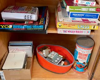 games, cards, electric train
