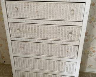 Lexington wicker chest of drawers
