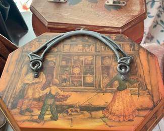 decoupage wood purses