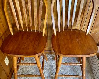 pair of bar height bar stools