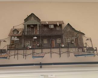 Sea Village Wall Hanging        $152.00                                            H 24”
W 44”