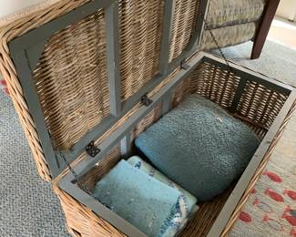 Wicker Storage Trunk                    $42.00                                          L 38”
W 20”
H 18”