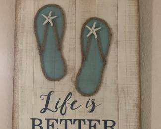 Coastal Wall Art        $10.00                                                                  H 24”
W 18”