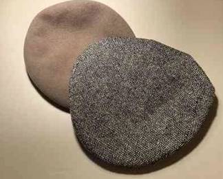 Two Sophisticated Mens Caps  Jonathan Richard 100 Wool  Carrick