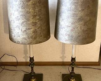 Two Vintage Lamps Working