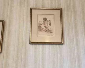  Back Home , Girl Friday , And Pasture Pals Signed And Numbered Framed Art 