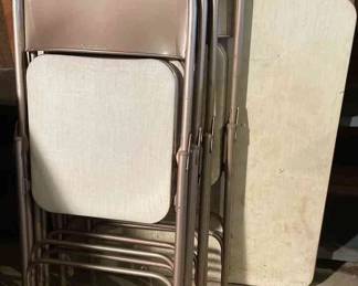 Samsonite 34x34 Card Table And Four Chairs