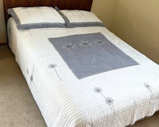 Full Size Headboard, Bedframe, Mattress, Boxspring, Bedding