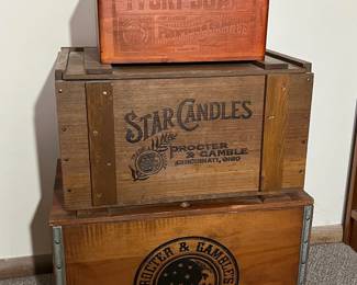 Proctor Gamble Wooden Soap Boxes