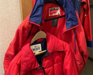 Three Blue Red Coats  Woolrich, Pacific Trail,  Lot One 