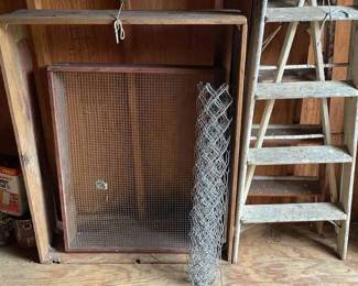 Planter Boxes And Wooden Ladders