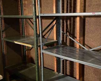 Two Metal Shelving Units Up To 75 In Height