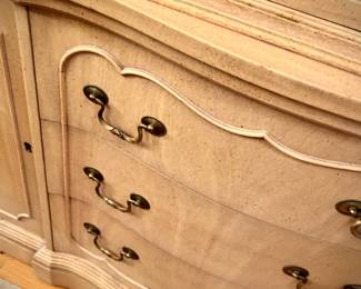 Refinished antique Duncan Phyfe buffet, dining table, 6 chairs, and china cabinet