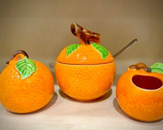 Citrus cream sugar set