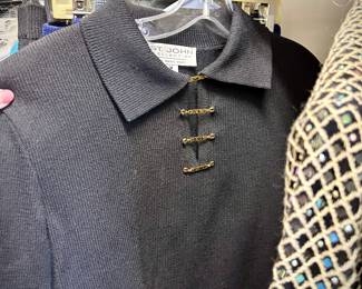 Designer clothes, including St. John's