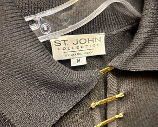 Designer clothes, including St. John's