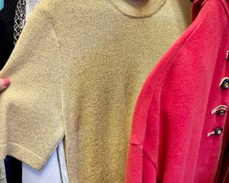 Designer clothes, including St. John's