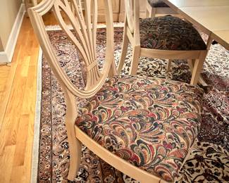 Refinished antique Duncan Phyfe buffet, dining table, 6 chairs, and china cabinet