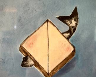 Two J. Harwood fish food lithographs