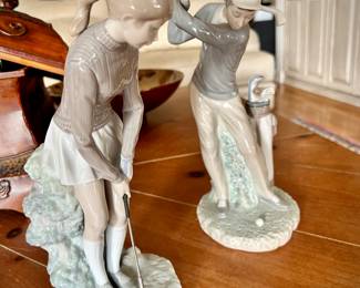Lladro golf players