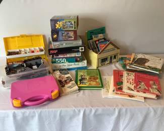 Legos, Puzzles & Books