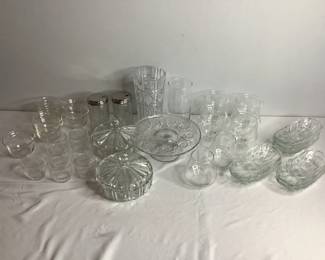 MCM Glass Cocktail Shrimp Glasses