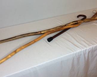 Hand Carved Walking Sticks
