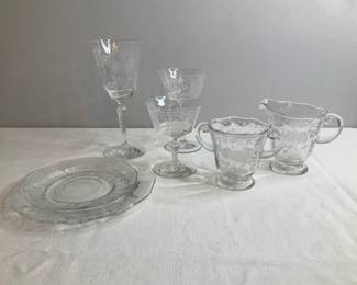 Fostoria Midnight Rose Crystal