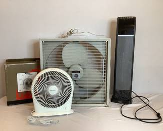 Hunter Space Heater, Box Fan
