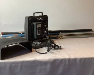 Vintage Wards 885 Movie Projector & Screen
