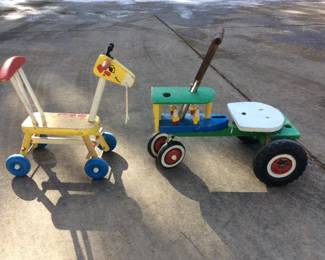  Vintage Playskool Riding Giraffe